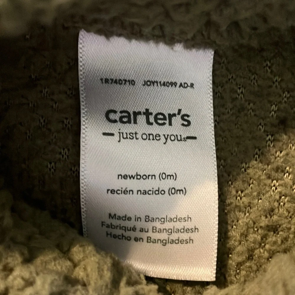 Carter's Green Sherpa Shirt‎ and Wonder Nation  Matching Sweatpants Set